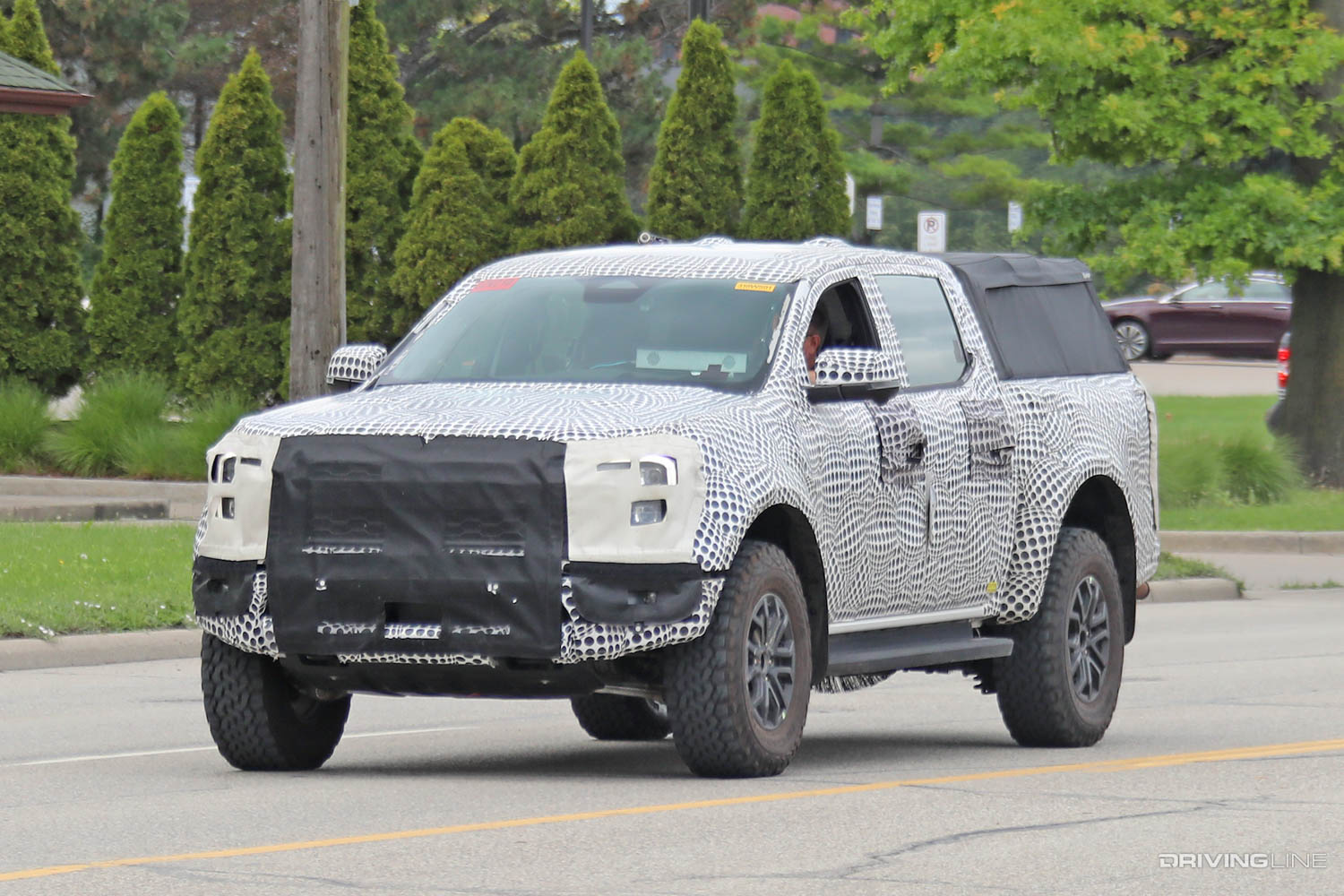 Spy Photos '23 Ford Ranger Raptor front driver side