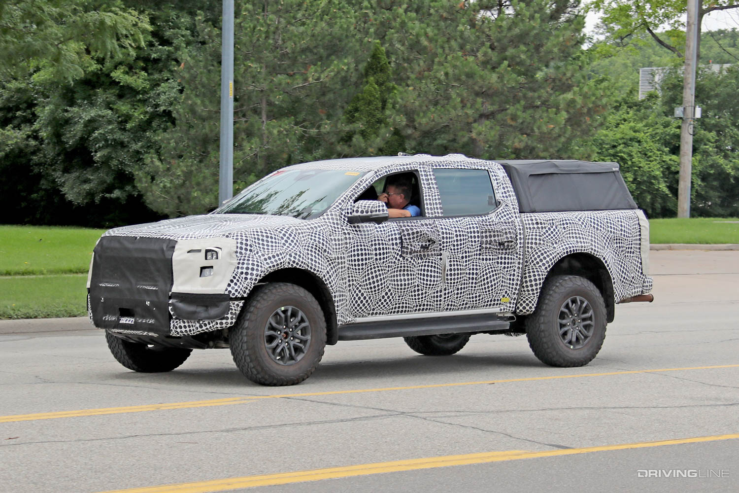 Spy Photos '23 Ford Ranger Raptor driver side
