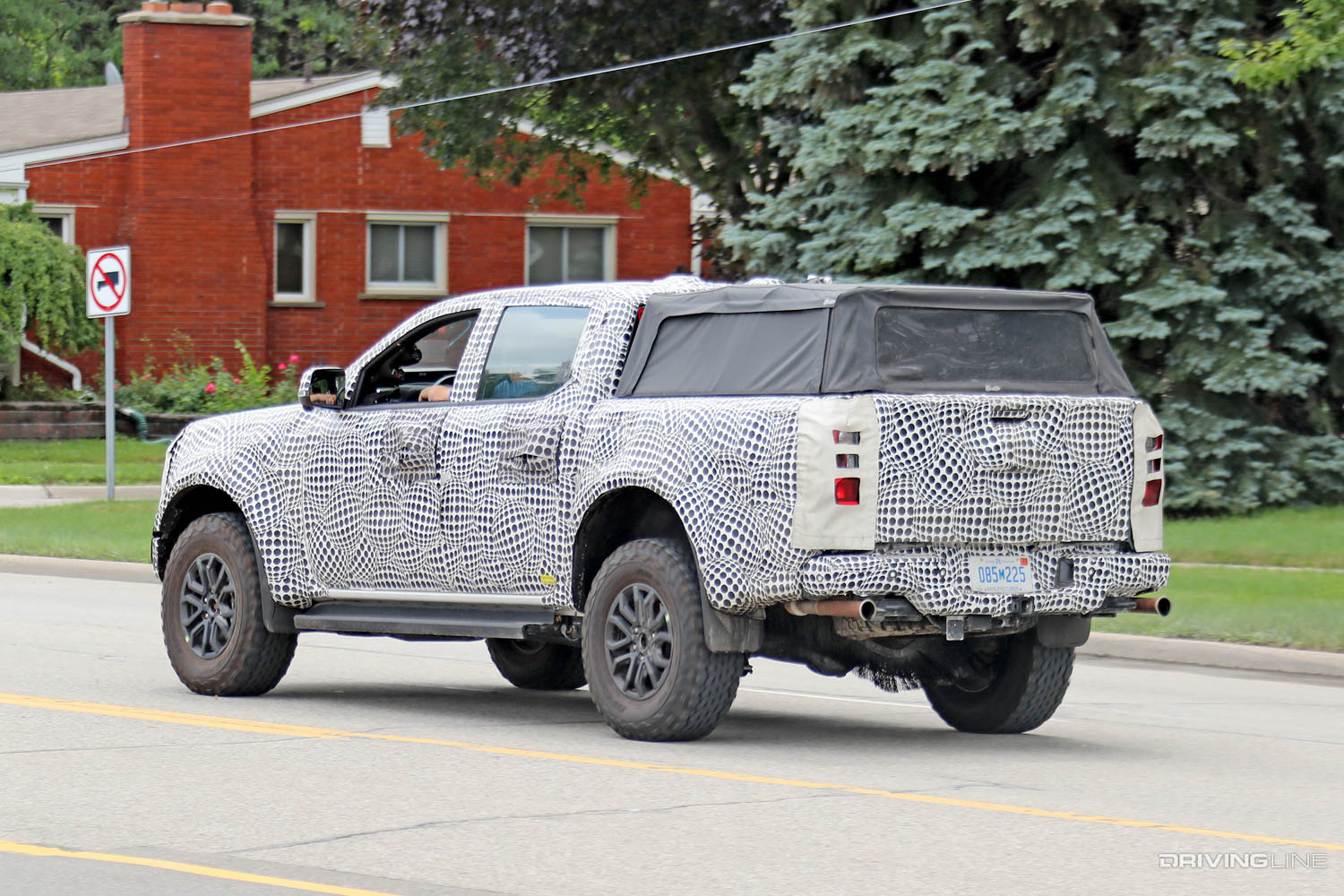 Spy Photos '23 Ford Ranger Raptor rear driver side