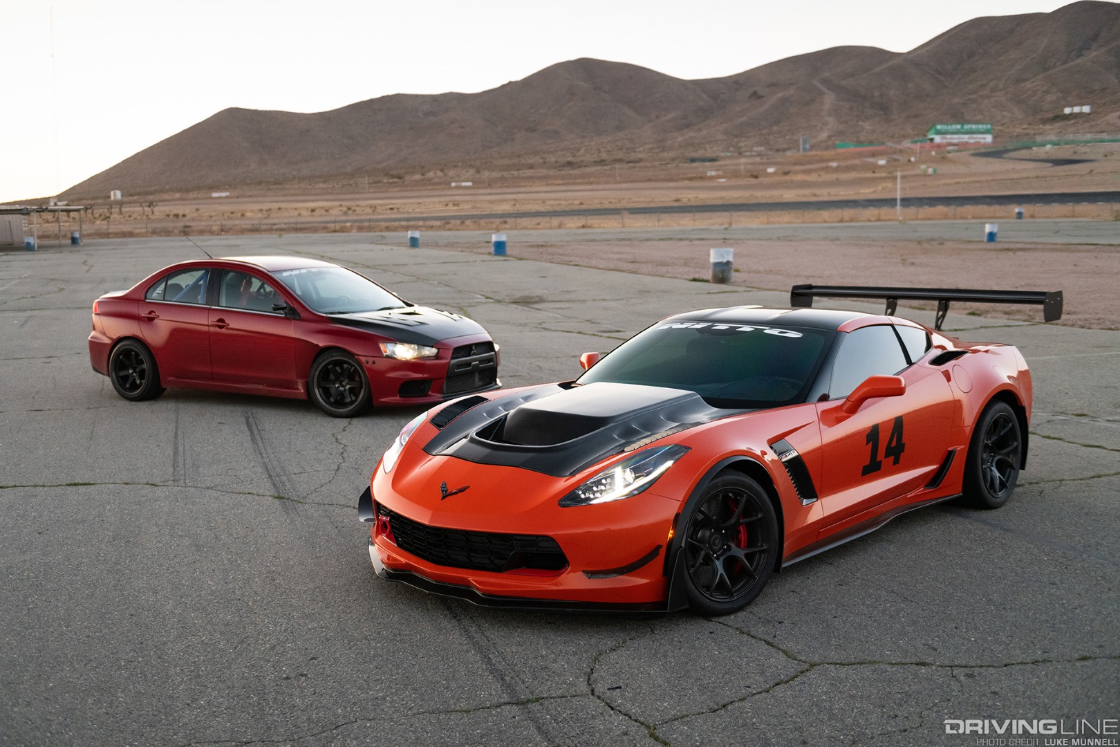 Corvette C7 Z06 vs Mitsubishi EVO X