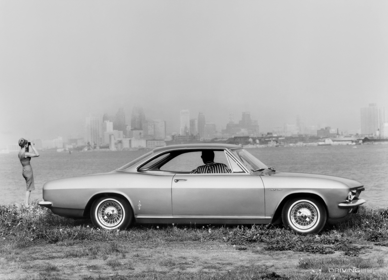 Chevrolet Corvair in field