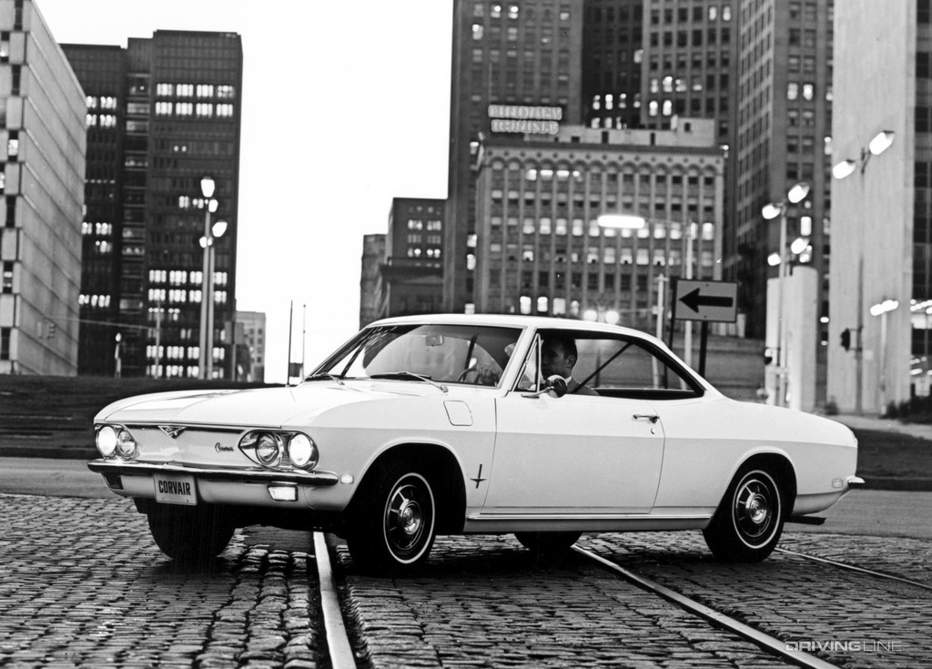 Cherolet Corvair in city