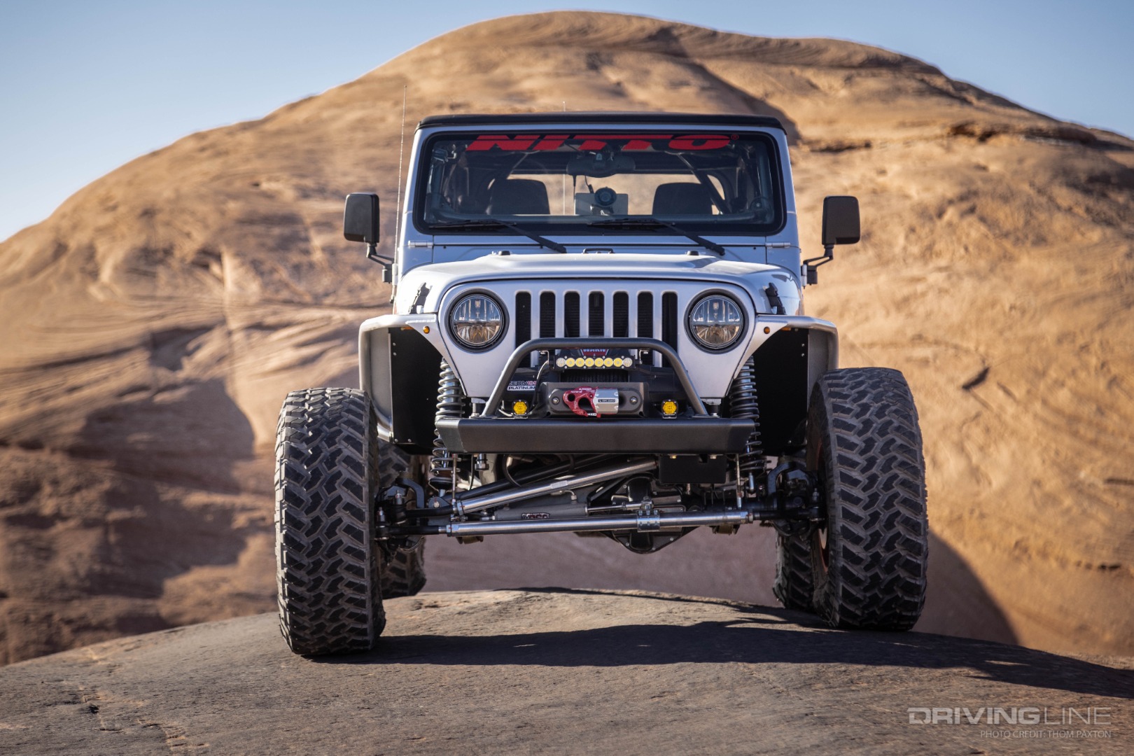 A Savvy Front Bumper and Genright Off Road Fender Flares help to maintain the simplicity of the LJ body style.
