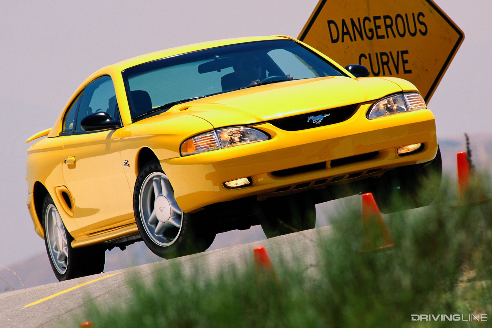 Ford Mustang SN95 GT Yellow