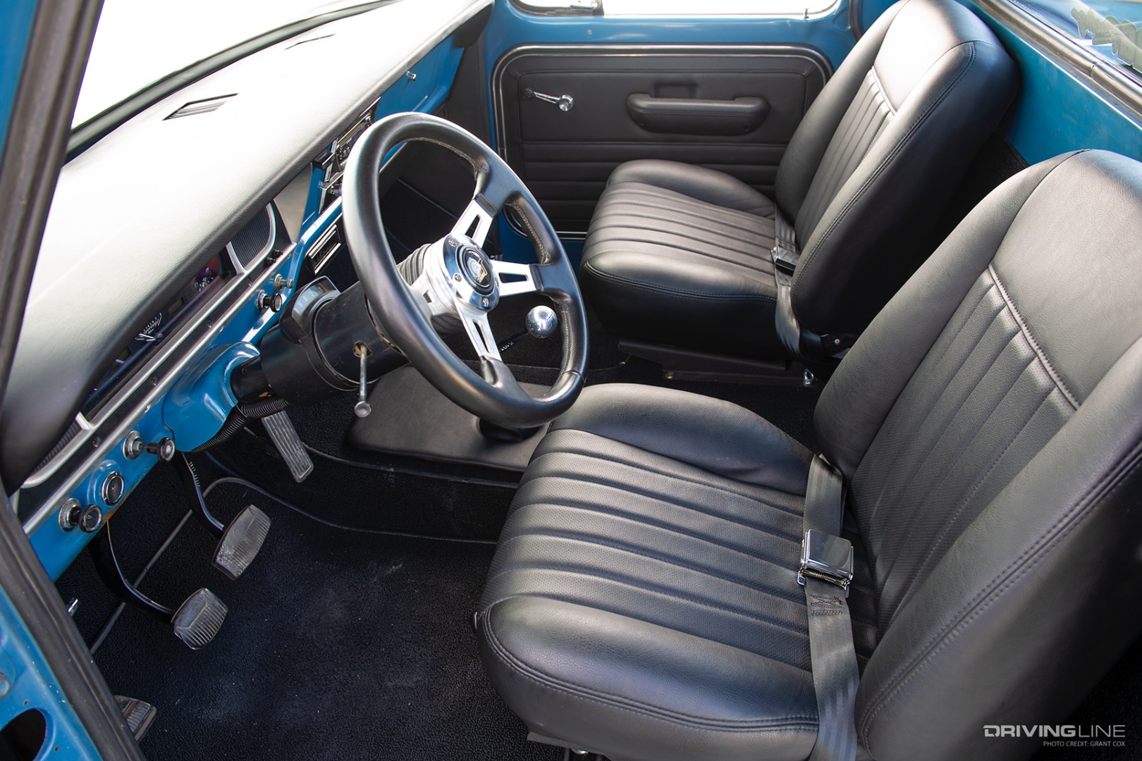 Interior of Eddie Rosen's '68 Ford F100