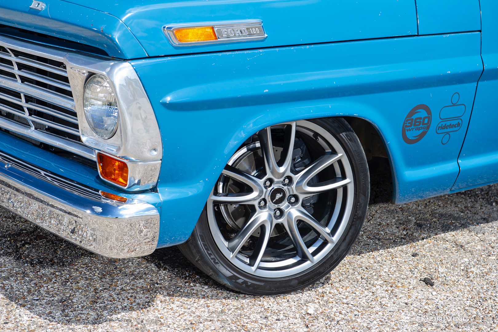 Front Wheel of Eddie Rosen's '68 Ford F100