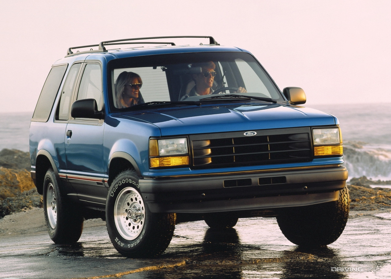 Ford Explorer in blue