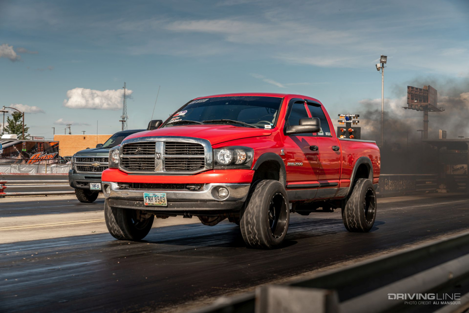 ODSS Index Drag Racing Dodge Ram 2500 on Nitto NT420V tires