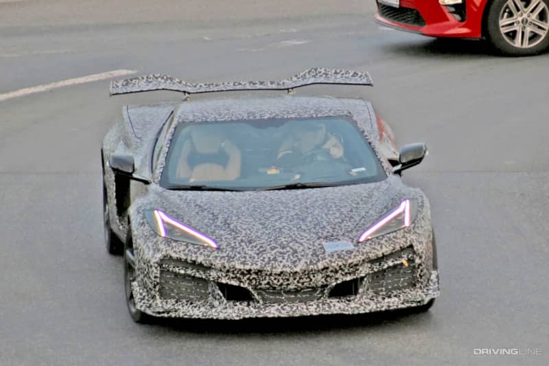 Spy Photos 2023 Chevrolet Corvette C8 Z06 Prototype front end