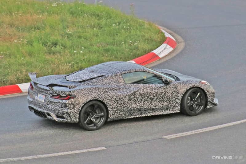 Spy Photos 2023 Chevrolet Corvette C8 Z06 Prototype passenger side profile