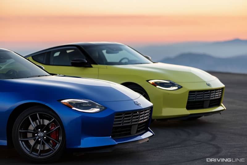 2023 Nissan Z Blue and Yellow