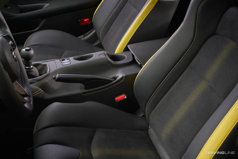 Nissan Z yellow interior