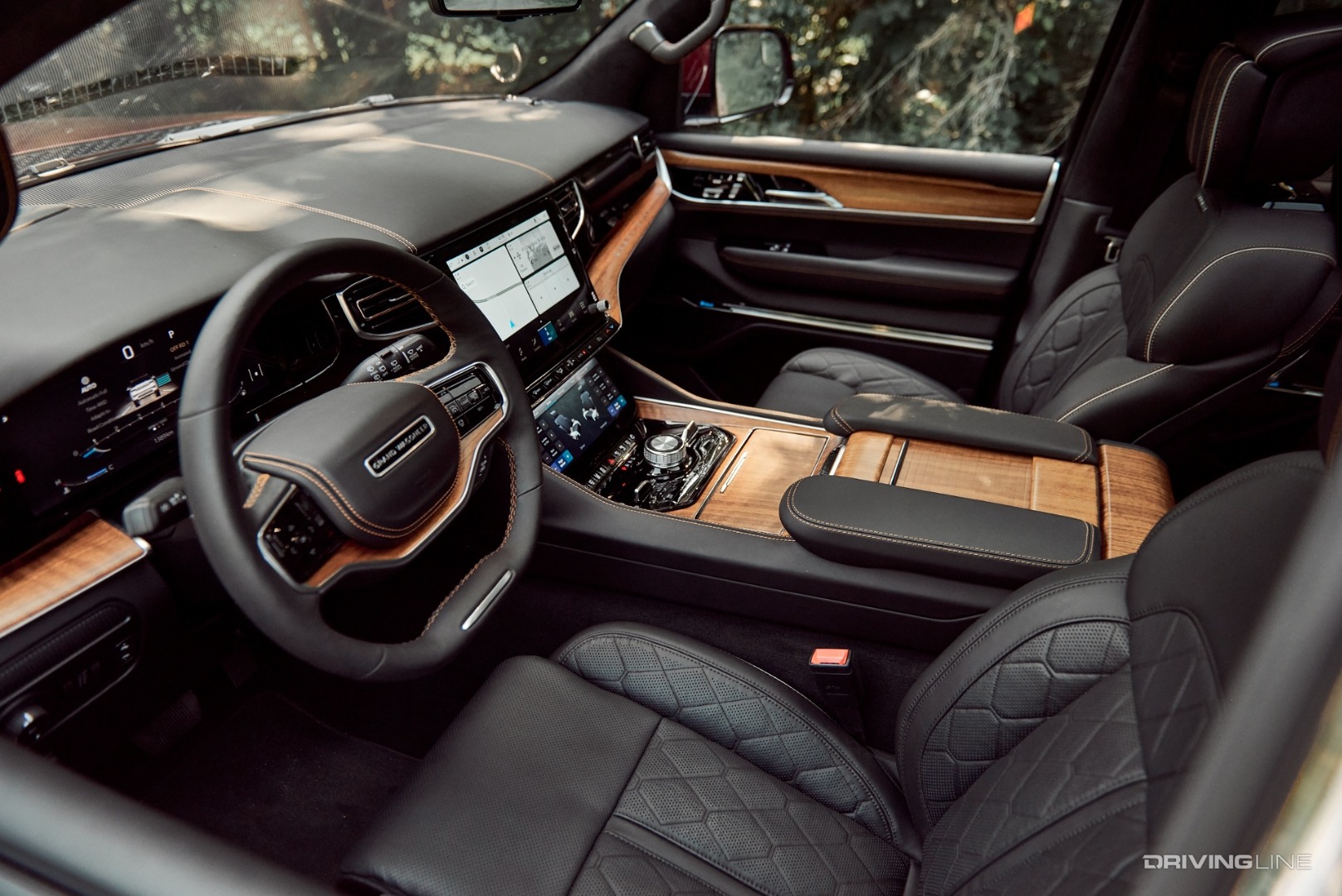 2022 Jeep Grand Wagoneer front seats and dash