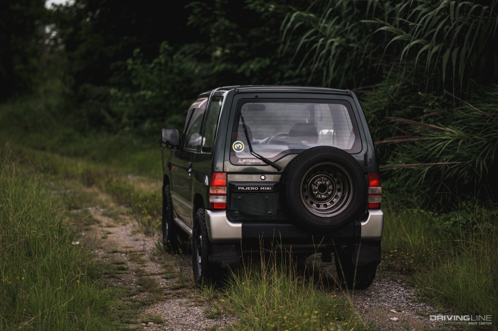 Rear angle of Mitsubishi Pajero Mini
