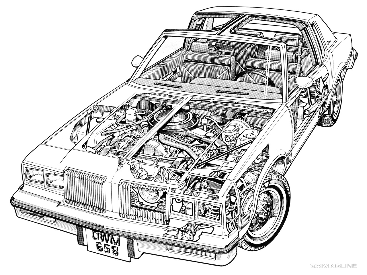 Oldsmobile Cutlass cutaway