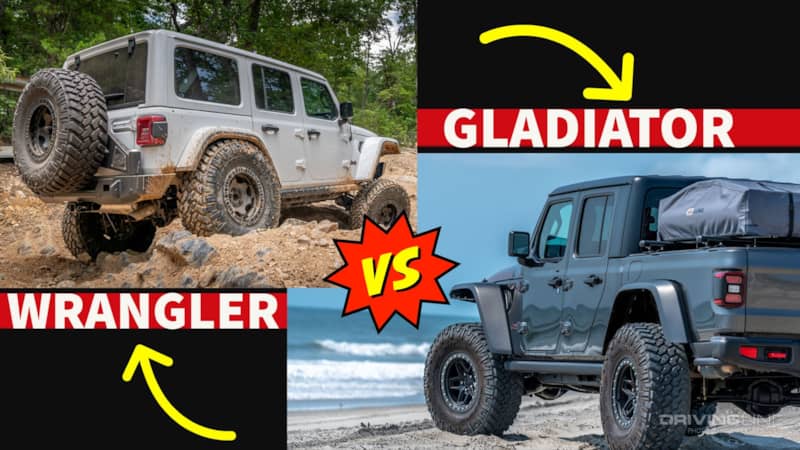 Jeep Wrangler vs Jeep Gladiator Rubicon