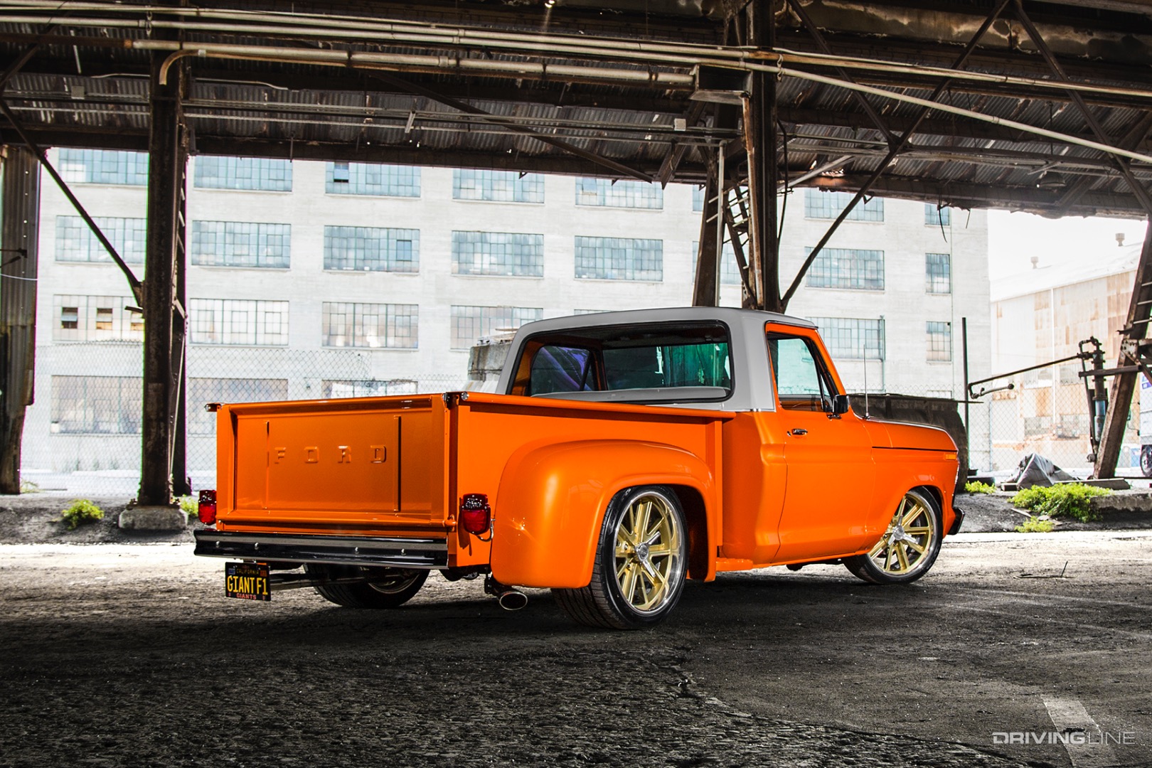 Rear of Isaias Garcia's '77 Ford F100