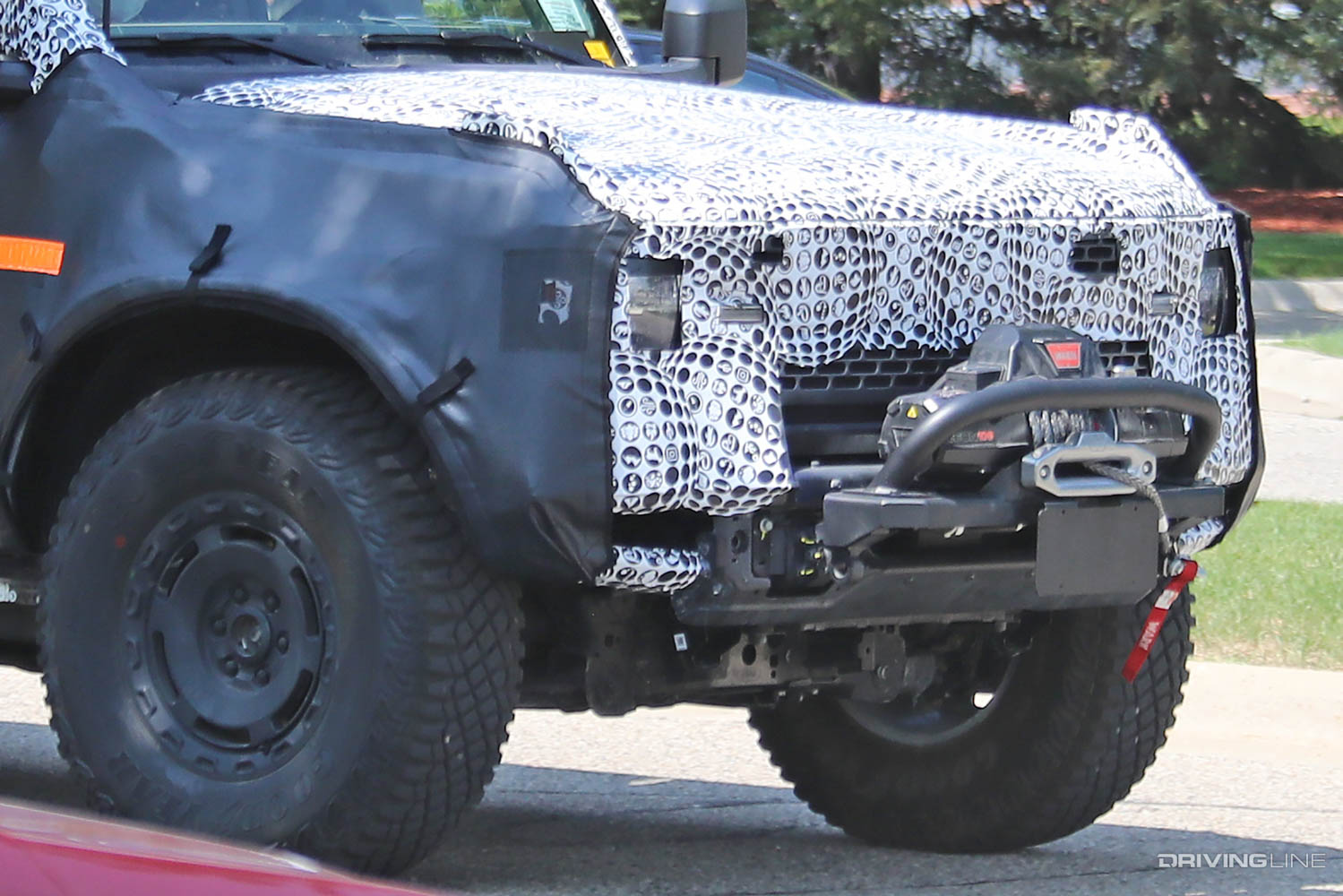 Spy Photos: New Ford Bronco Sasquatch Package front bumper warn winch