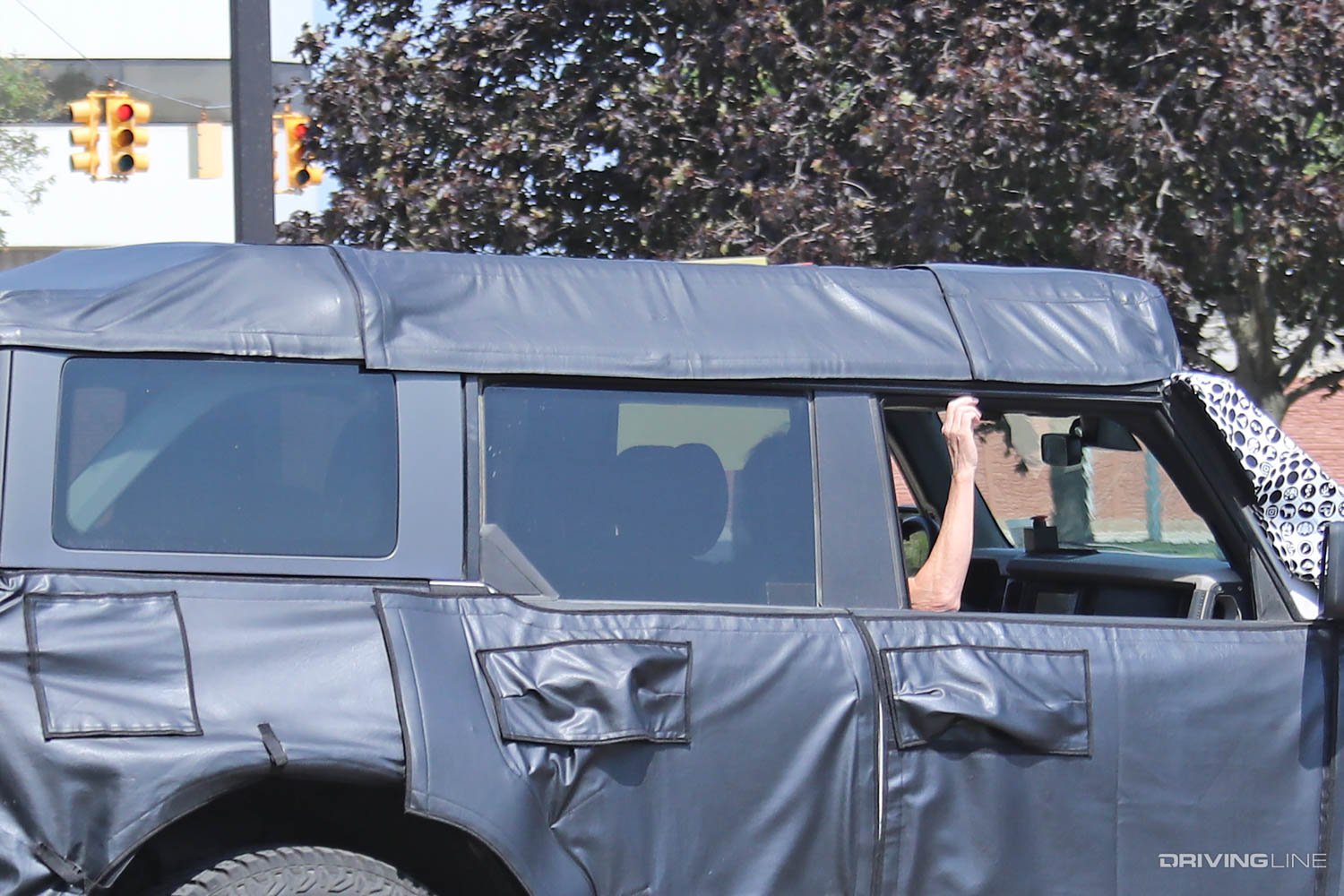 Spy Photos: New Ford Bronco Sasquatch Package raised camo roof