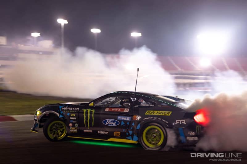 Vaughn Gittin Jr. tandem drifting at 2021 Formula Drift St Louis