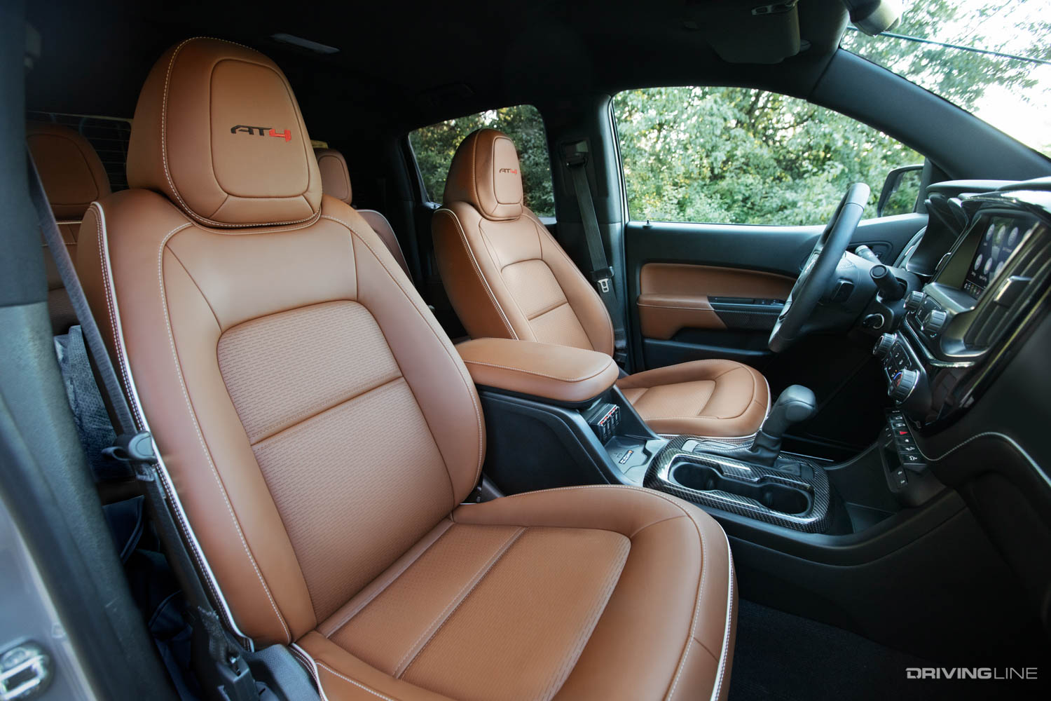 Interior of 2021 GMC Canyon AT4 overlanding concept