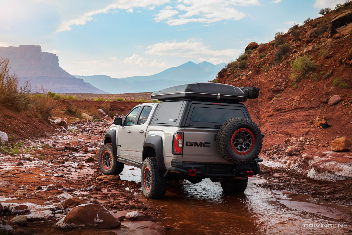 GMC Canyon AT4 concept on rocky trail