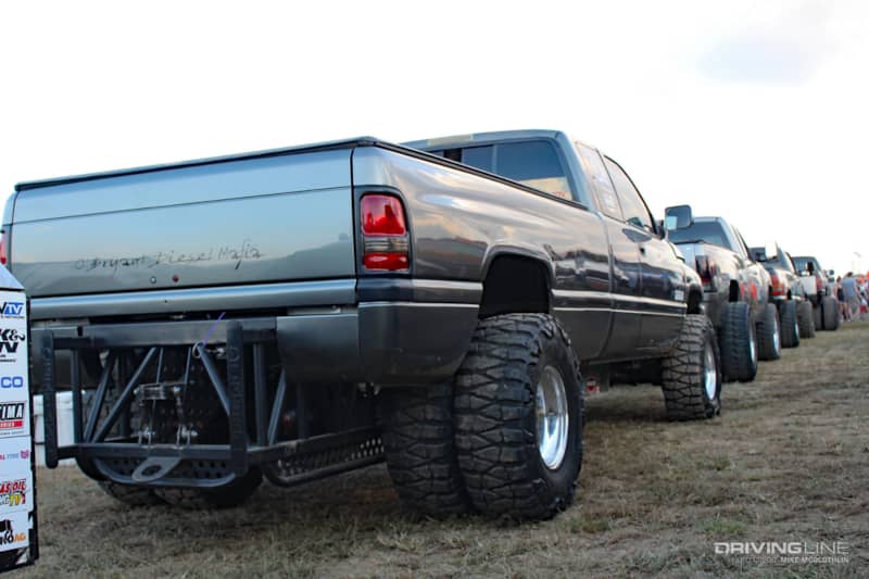 Diesel Truck Pulling Nitto Mud Grappler