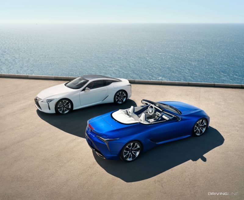 Lexus LC 500 convertible and coupe