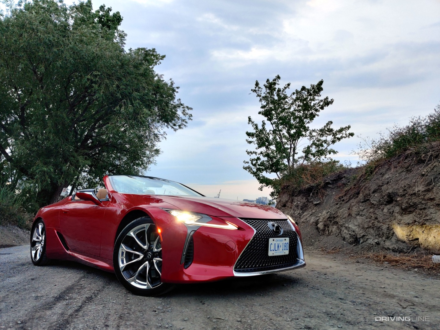 2021 Lexus LC 500 Convertible low front end 3/4