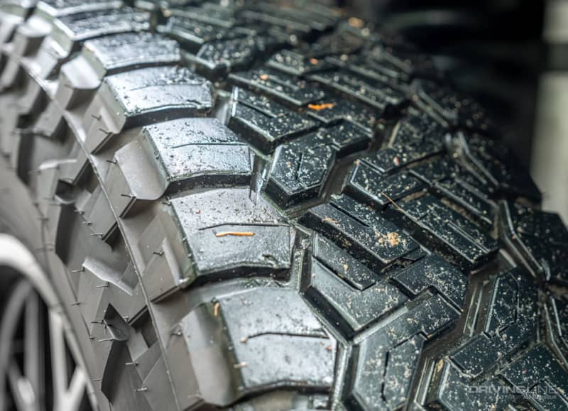 nitto tire recon grappler a/t tread depth detail