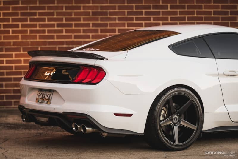 Rear of 900hp Ford Mustang S550