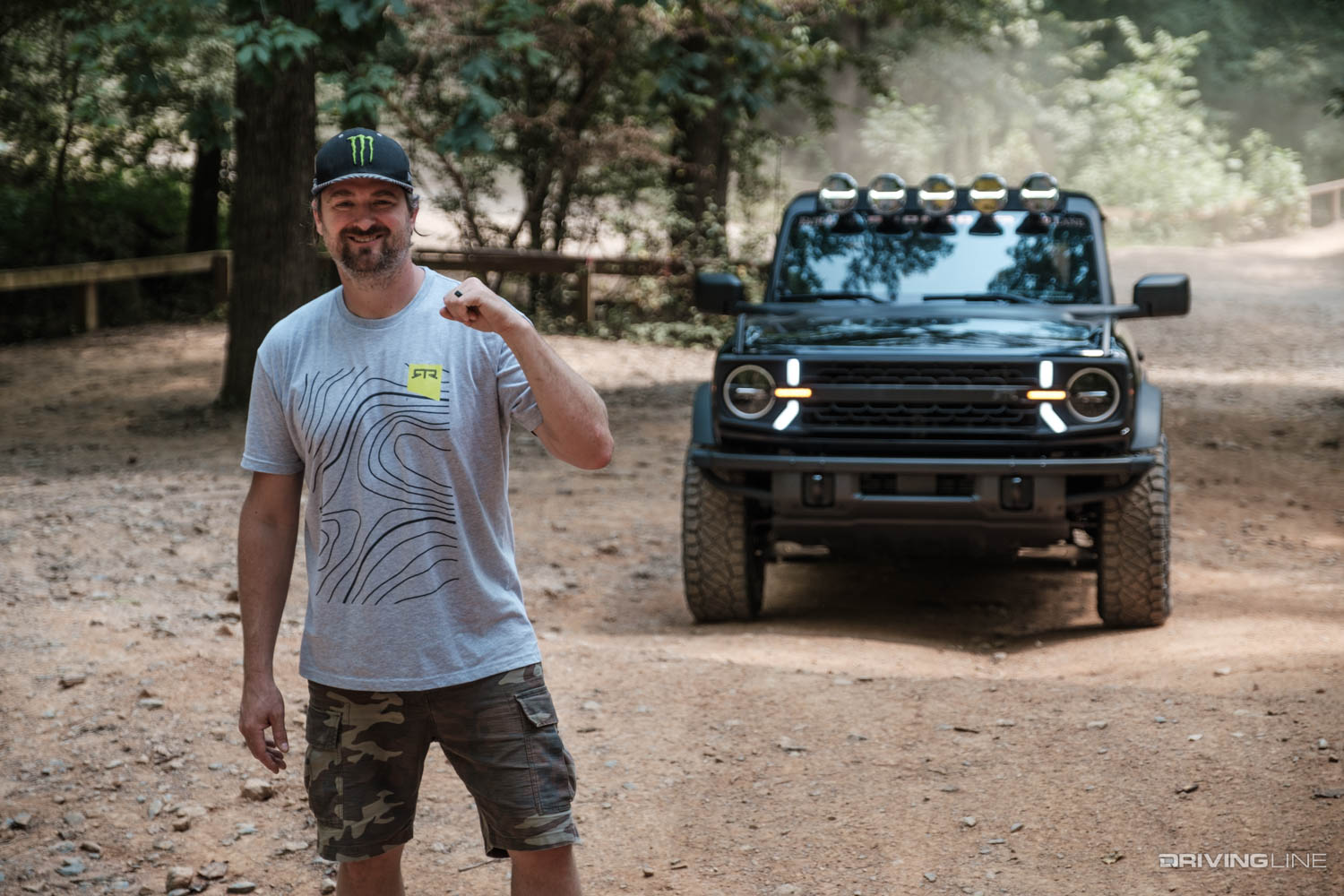 Vaughn Gittin Jr. with Fair Lane Estate 2021 Ford Bronco RTR