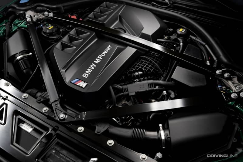 2021 BMW M3 6-speed turbocharged engine