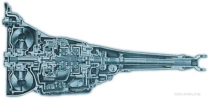 Chrysler 727 Torqueflite transmission cutaway