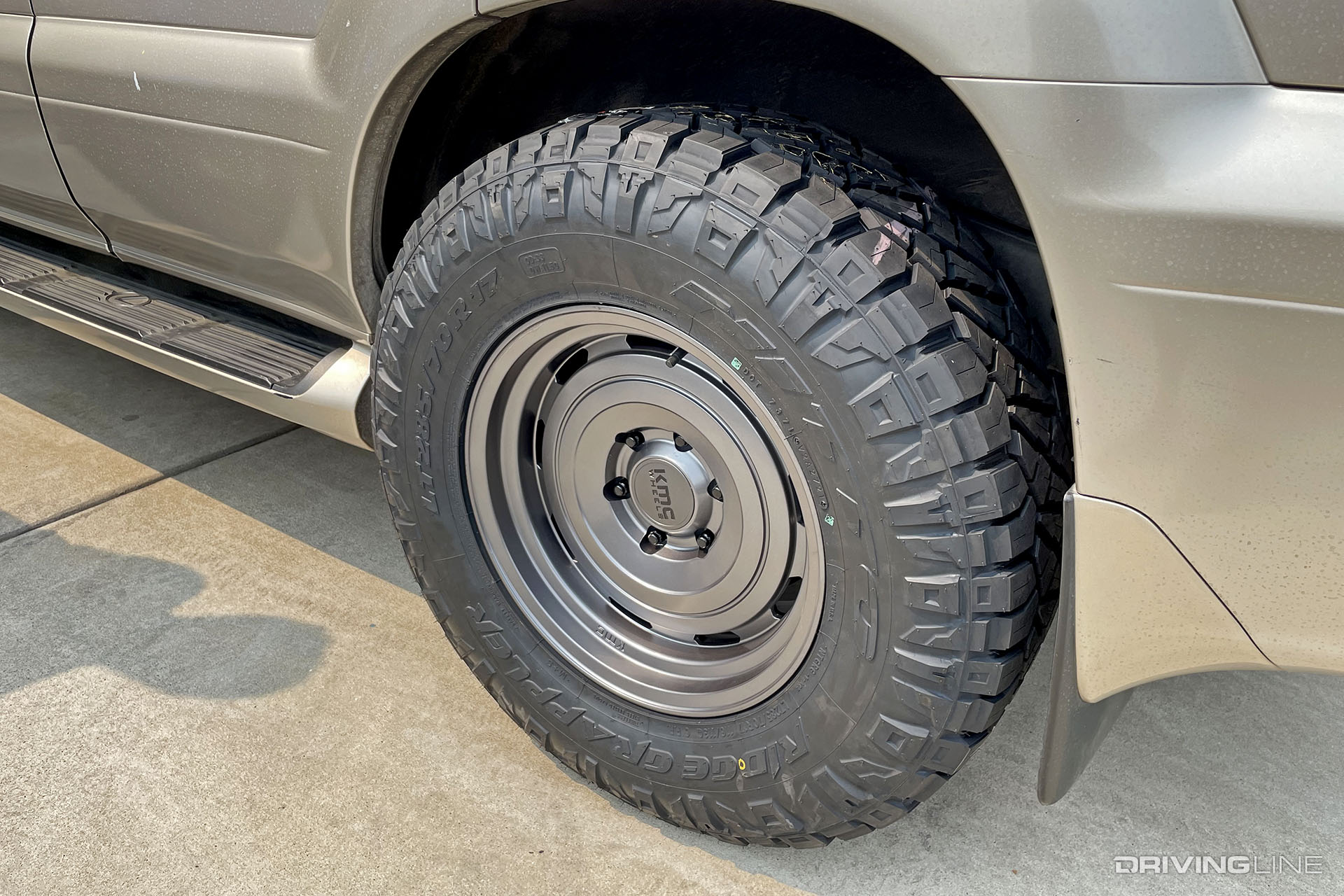 Nitto Ridge Grappler and KMC Roswell on Lexus GX470