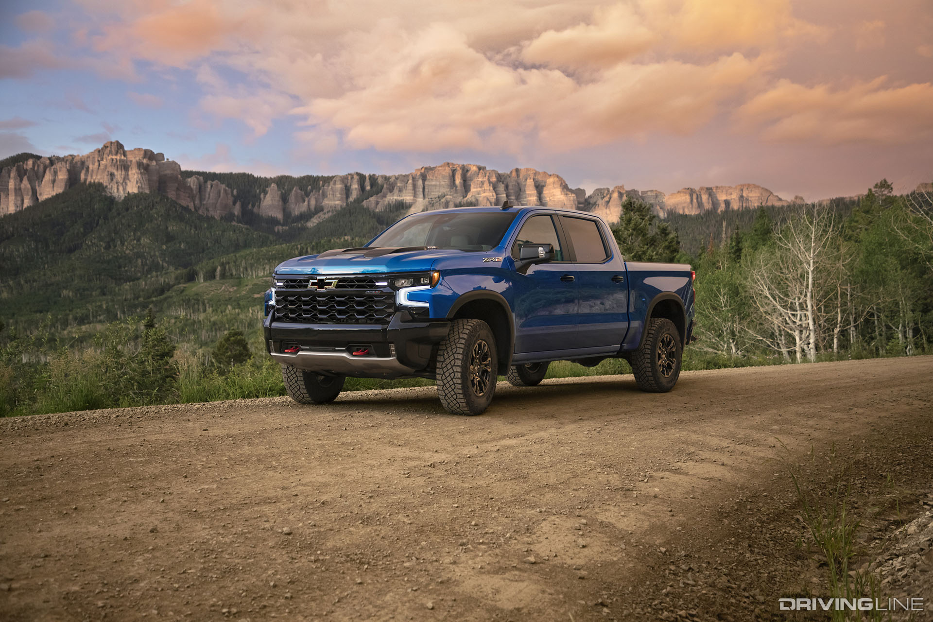2022 Chevy Silverado ZR2 on Trail