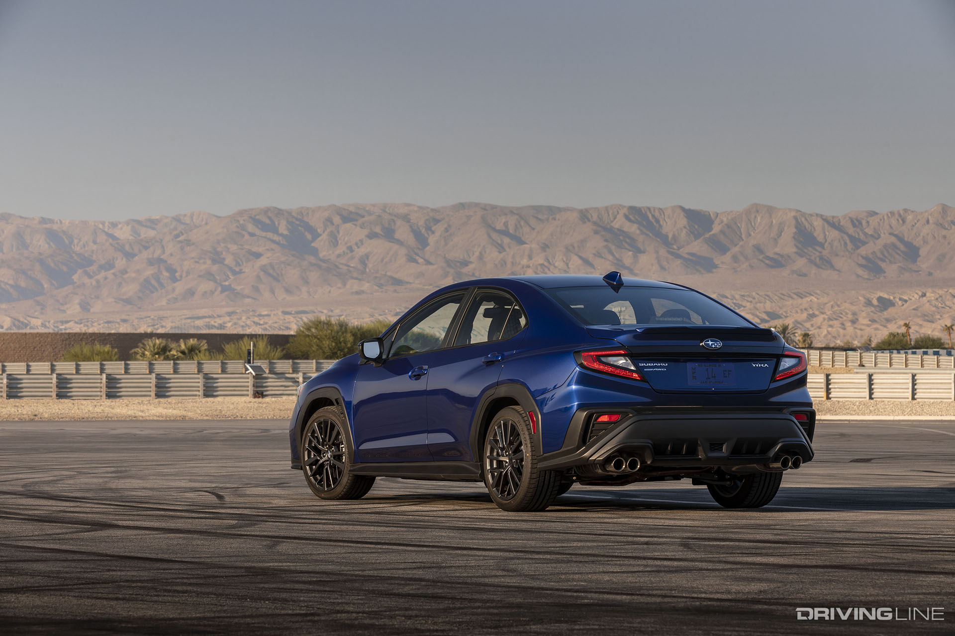 2022 Subaru WRX Blue Rear View