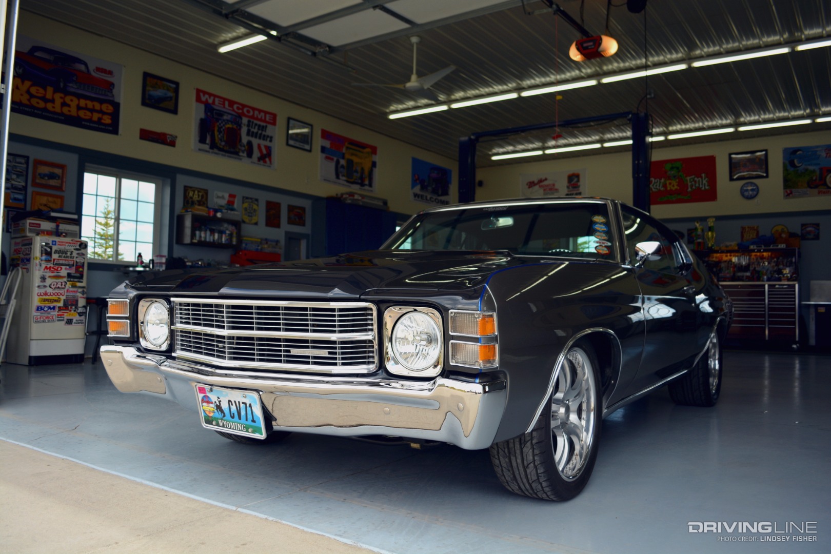 Chevrolet Chevelle 454 SS in garage on Nitto NT555 G2 tires