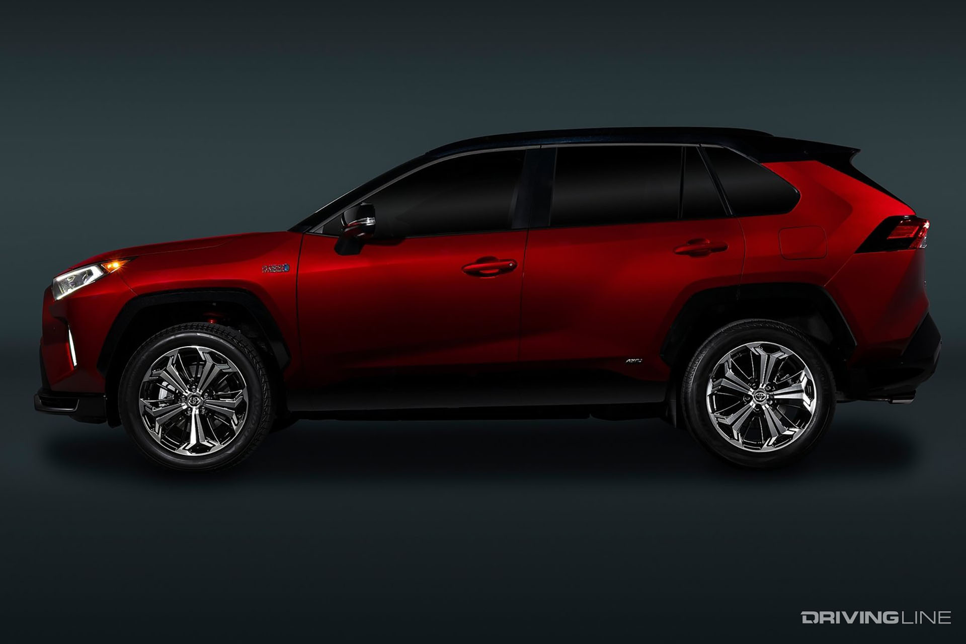 Toyota RAV4 Prime Red Side View