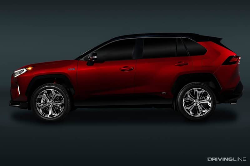 Toyota RAV4 Prime Red Side View
