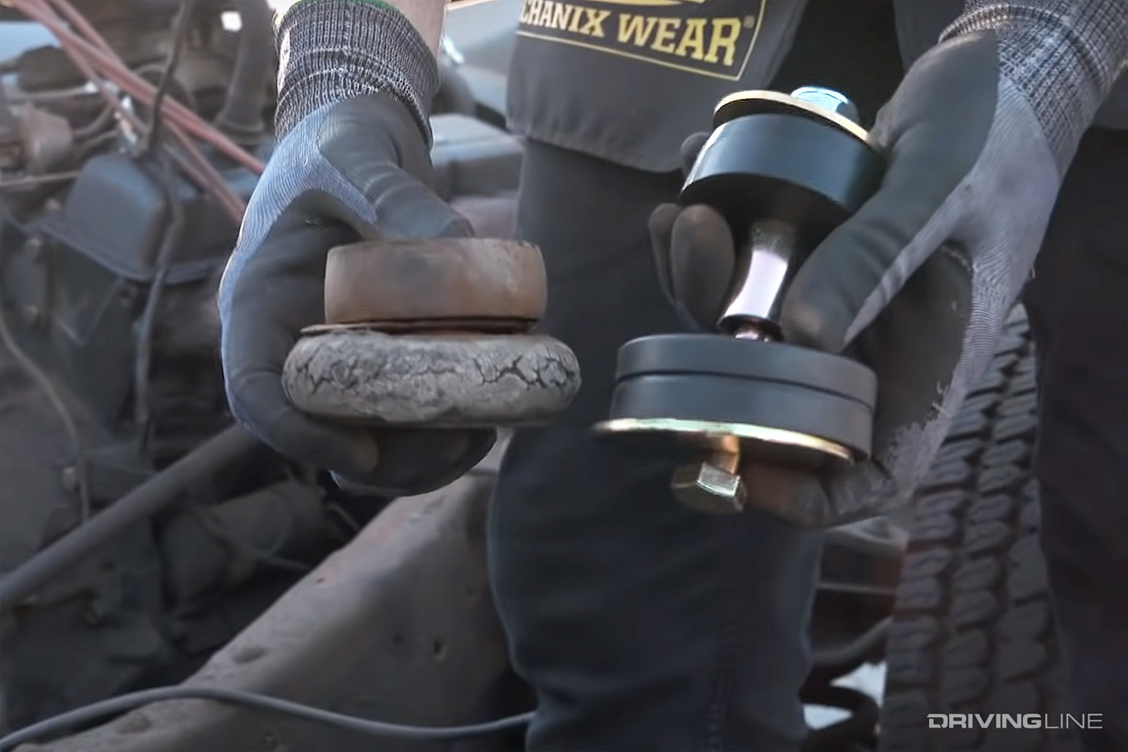 Energy Suspension Polyurethane Body Mount Vs Stock