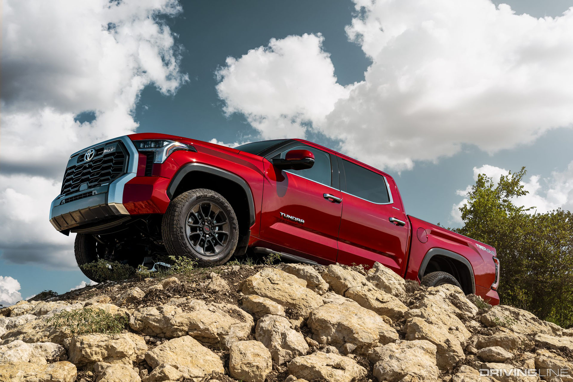 2022 Toyota Tundra on Rocks