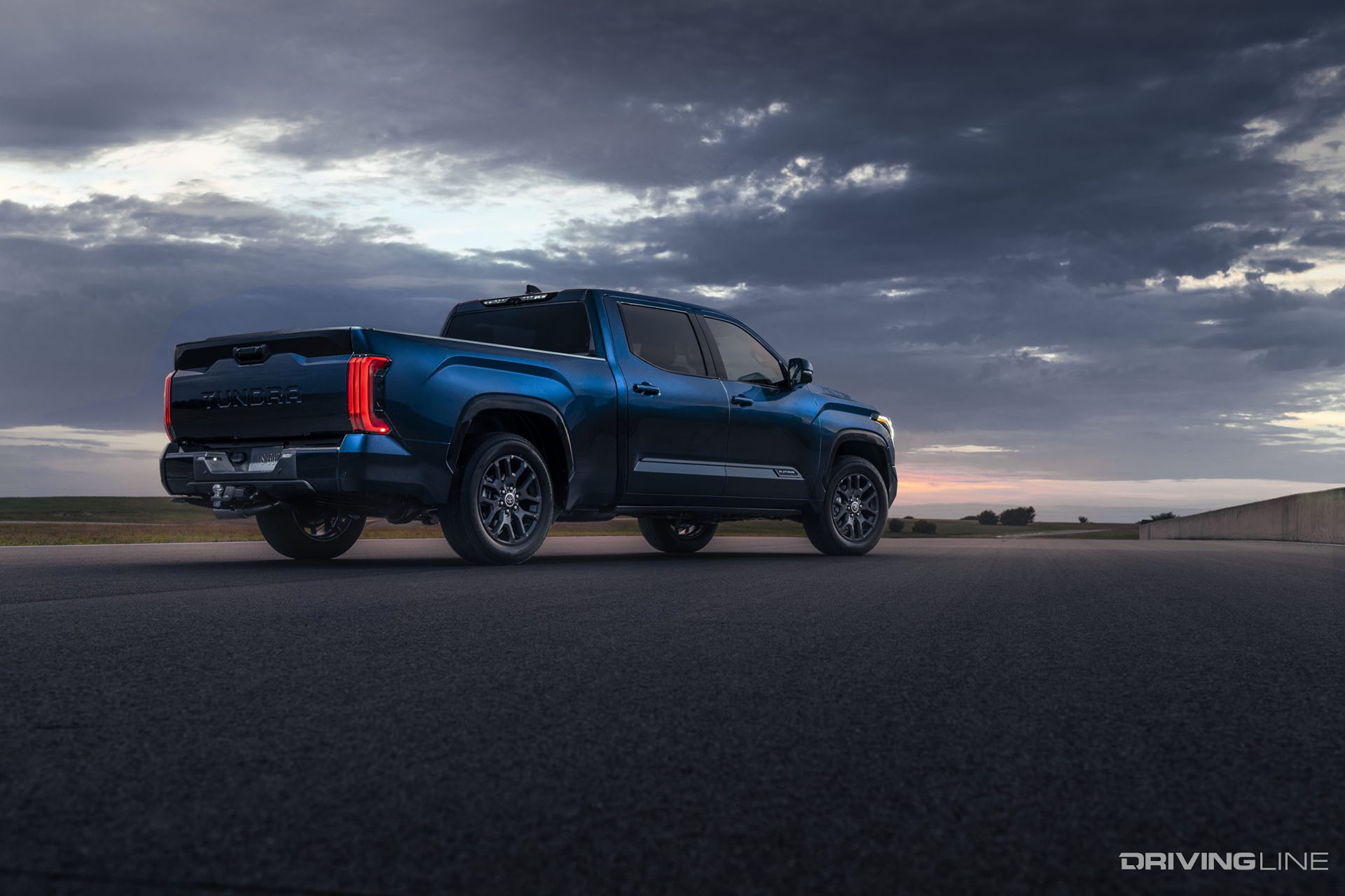 2022 Toyota Tundra Blue Rear View
