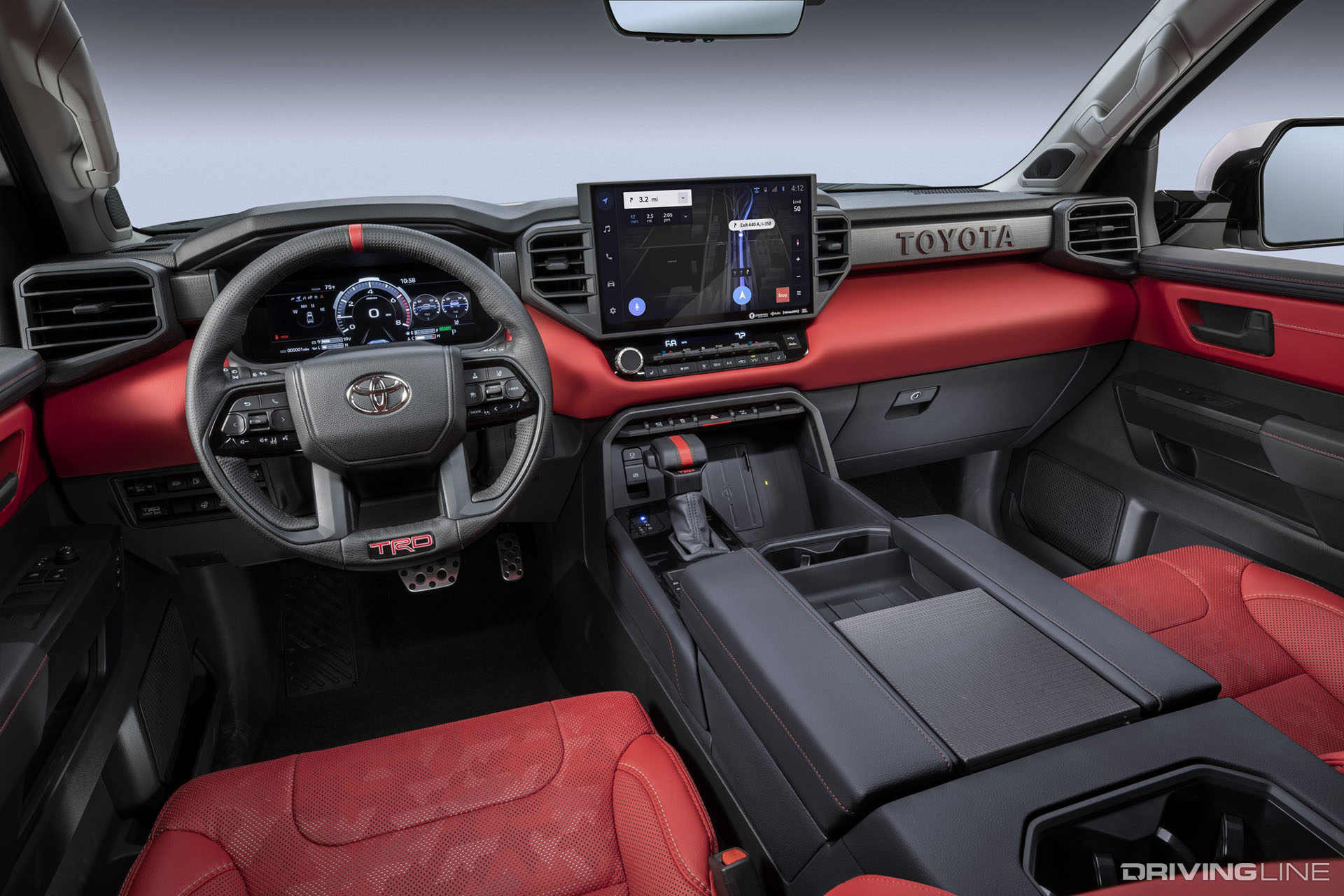 2022 Toyota Tundra Red Interior