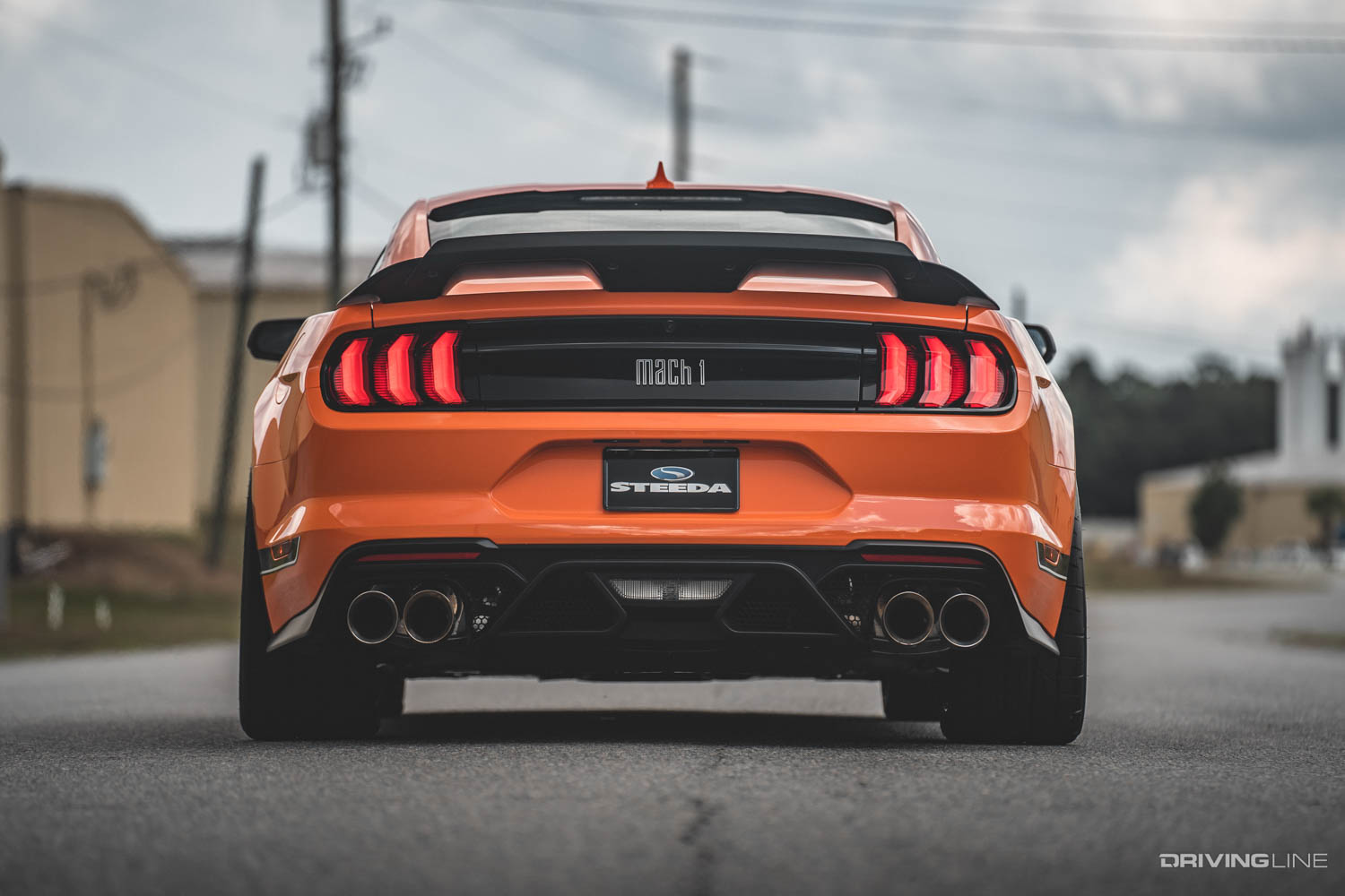 Steeda Mustang Mach 1 Orange rear