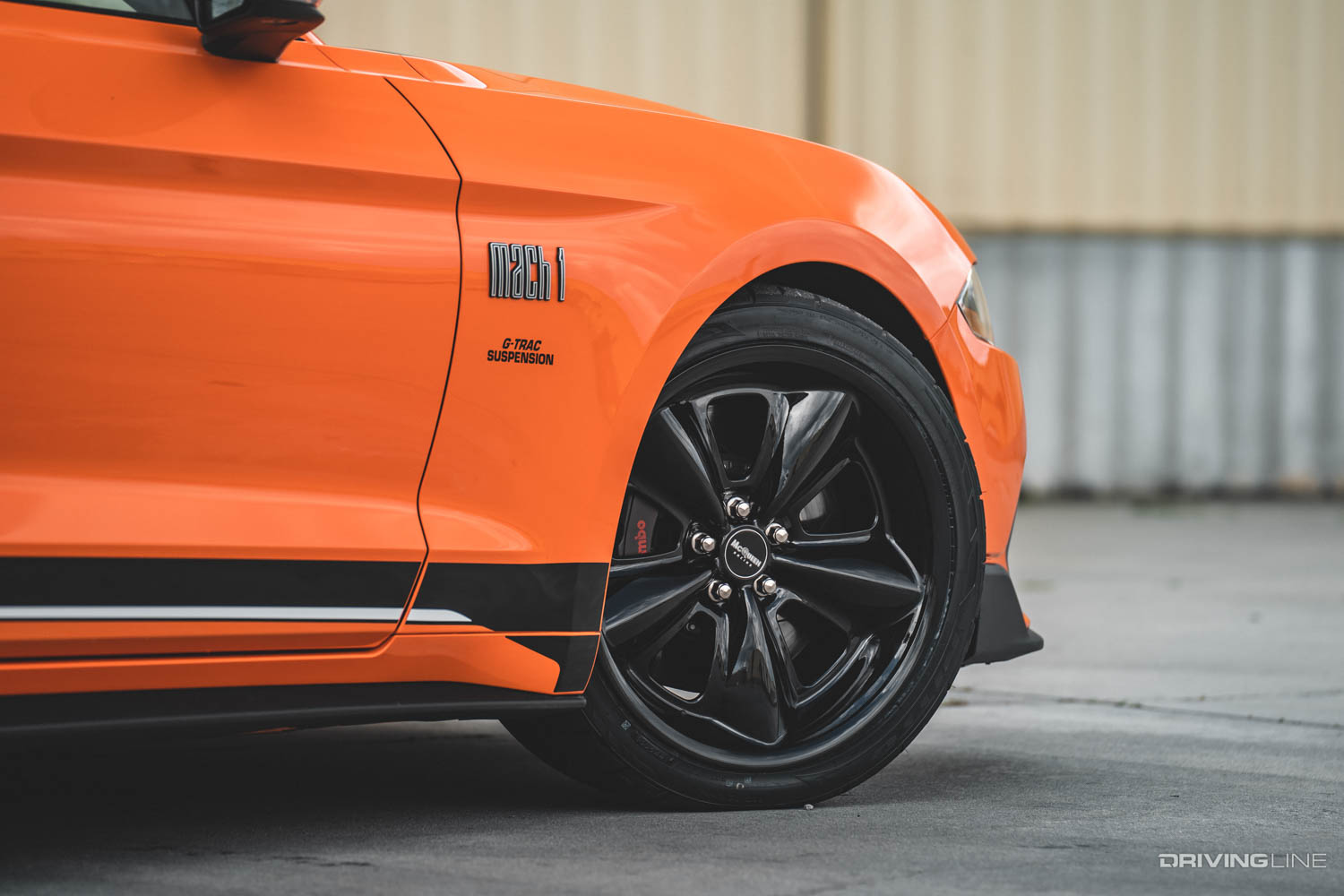 Steeda Mustang Mach 1 Orange with Nitto NT555 G2 Tires