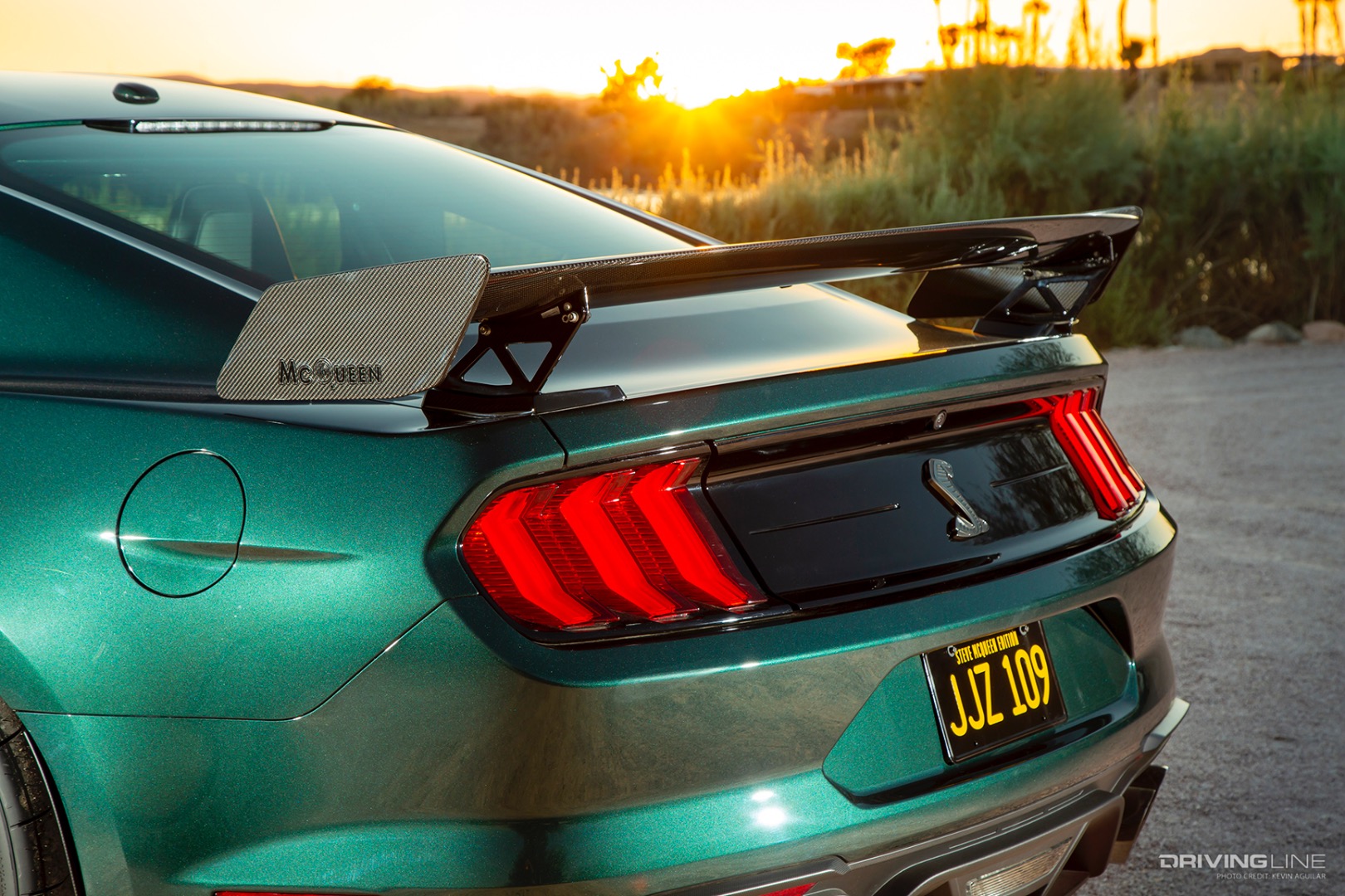 Rear Wing of Darroll Myers' Steeda 2020 McQueen Racing Ford GT500
