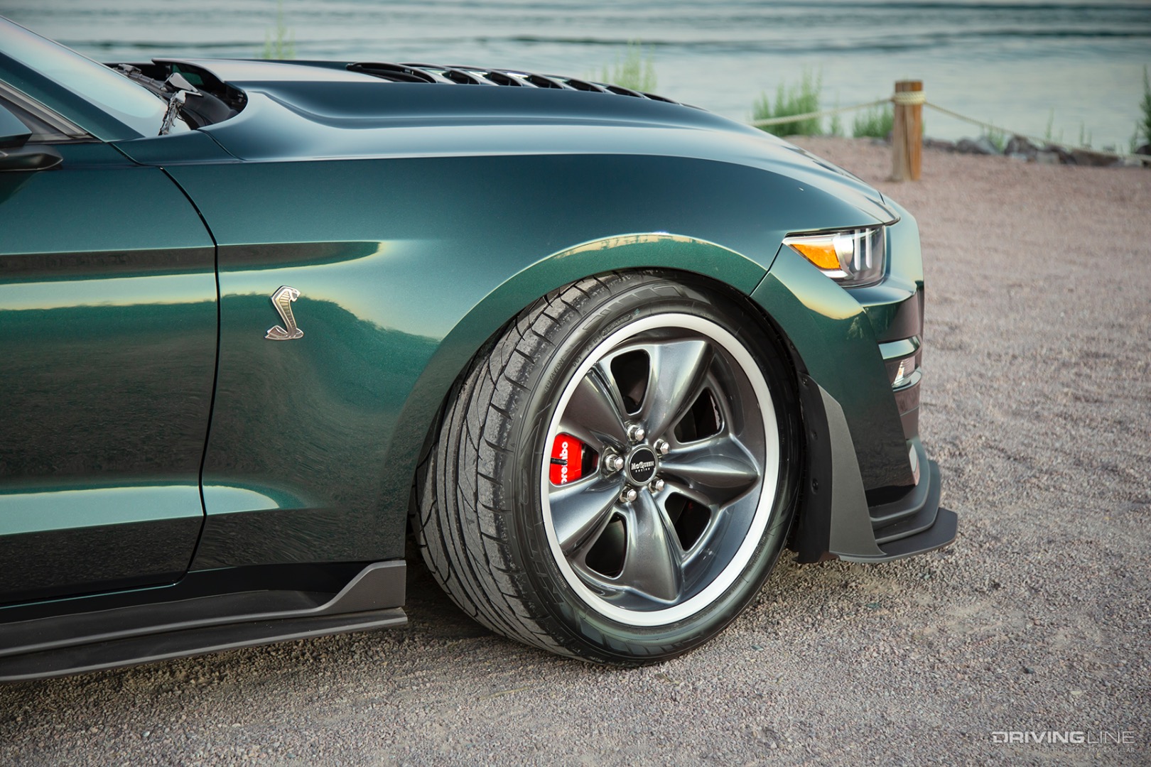 Front Nitto Tire of Darroll Myers' Steeda 2020 McQueen Racing Ford GT500