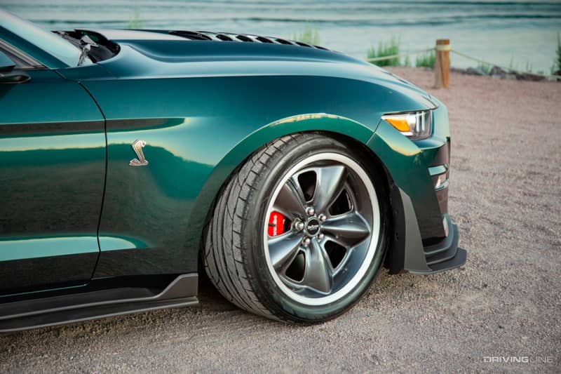 Front Nitto Tire of Darroll Myers' Steeda 2020 McQueen Racing Ford GT500