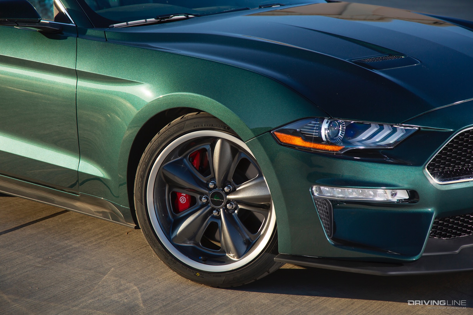 Front Nitto Tire of Darroll Myers’ Steeda 2019 Steve McQueen Bullitt